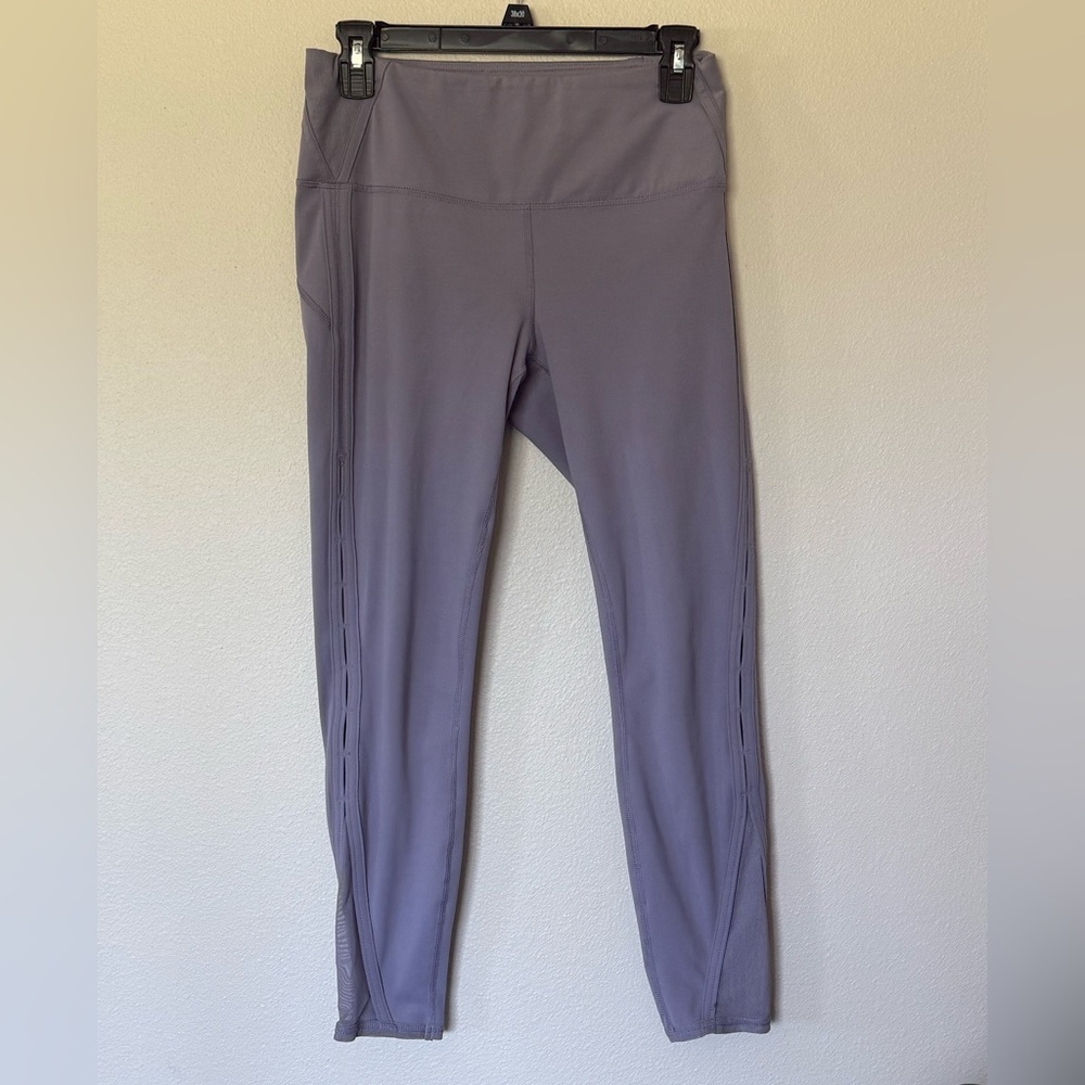 Yogalicious Lux Mex Women's Leggings with Mesh detail, Dusty Lavender, Medium